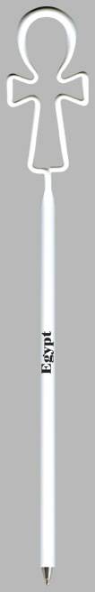 Egyptian Cross Fun Shaped Pen, Novelty Pen, Standard Size Pen, Promotional Pen, Personalized Pens.